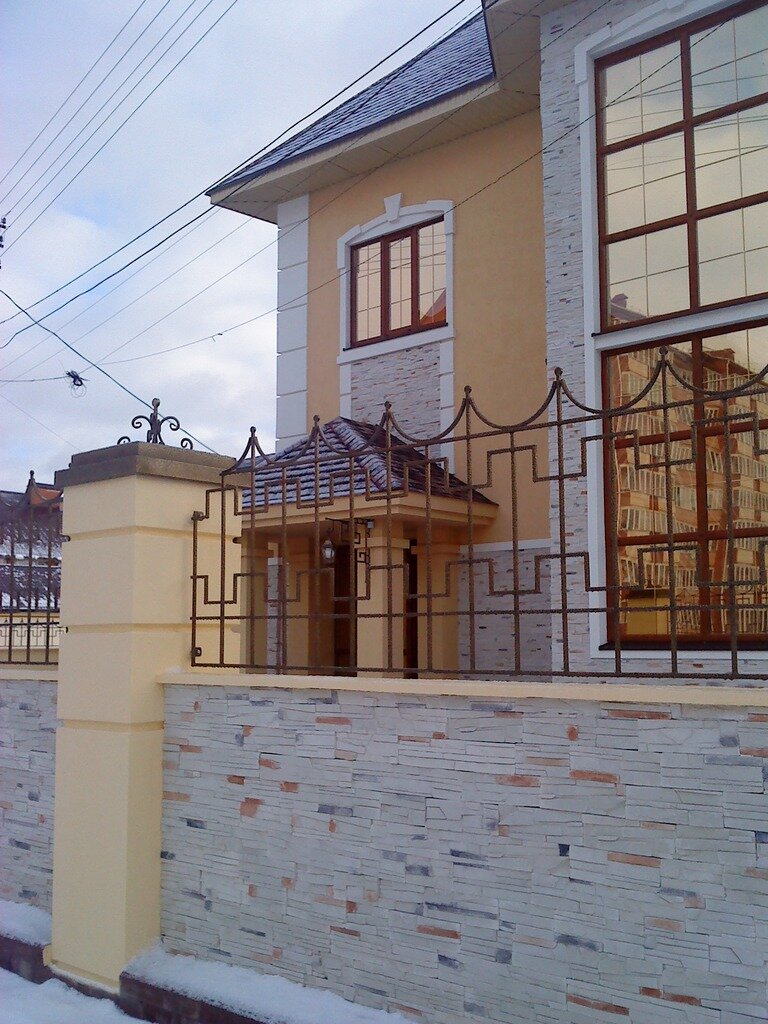 Фасады и цоколь с фактурой "сланец"